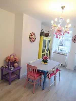 Ein Sitzbereich in der Unterkunft Apartment MICHAELA