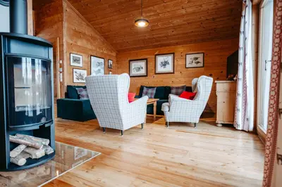Ein Sitzbereich in der Unterkunft Primus Lodge Obertauern