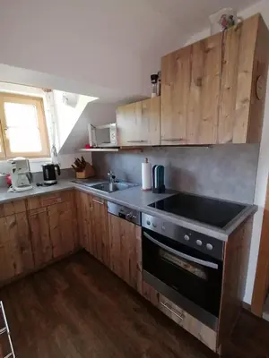 Küche/Küchenzeile in der Unterkunft Ferienwohnung am Bauernhof Koa