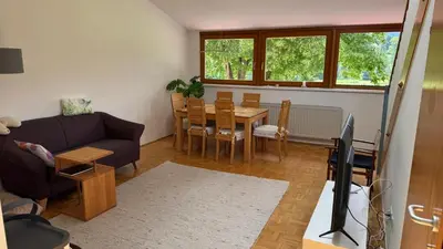 Ein Sitzbereich in der Unterkunft Das Steirer-Nest