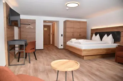 Ein Bett oder Betten in einem Zimmer der Unterkunft Katschbergstubn