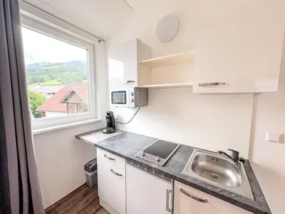 Küche/Küchenzeile in der Unterkunft Apartment Mentenwirt Suite by Interhome