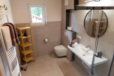 Ein Badezimmer in der Unterkunft Appartement Goglhof