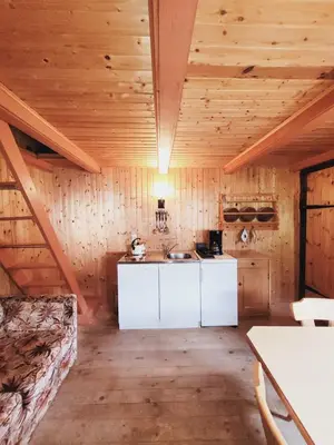 Küche/Küchenzeile in der Unterkunft Ferienhaus Kübl