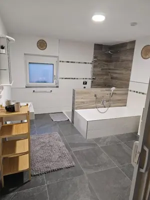 Ein Badezimmer in der Unterkunft Ferienwohnungen Kübler