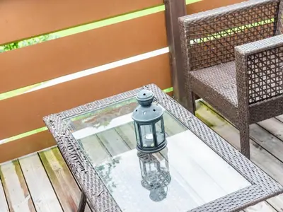 Ein Balkon oder eine Terrasse in der Unterkunft Wohnung Tauplitz nahe Skilift & Pisten