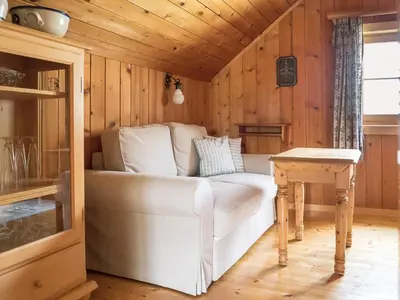 Ein Sitzbereich in der Unterkunft Hütterhof - Ferienhaus