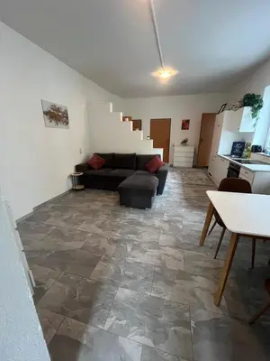 Ein Sitzbereich in der Unterkunft Gästehaus Hemetsberger