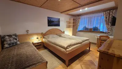 Ein Bett oder Betten in einem Zimmer der Unterkunft Appartement Bergblick
