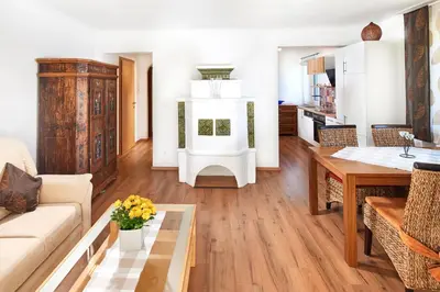 Ein Bett oder Betten in einem Zimmer der Unterkunft Apartments Radstadt