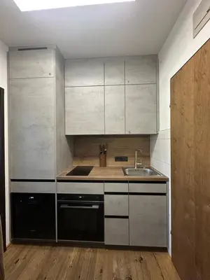 Küche/Küchenzeile in der Unterkunft Steinbock Apartement