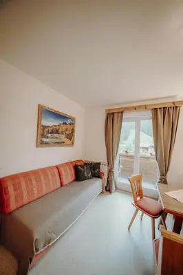 Ein Sitzbereich in der Unterkunft Appartements Rettenbacher