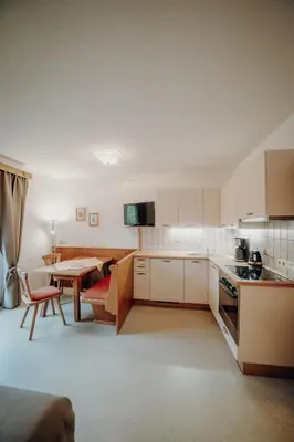 Küche/Küchenzeile in der Unterkunft Appartements Rettenbacher
