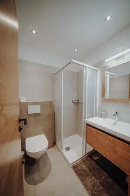 Ein Badezimmer in der Unterkunft Appartements Rettenbacher