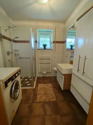 Ein Badezimmer in der Unterkunft Ferienwohnung Regau