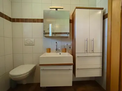 Ein Badezimmer in der Unterkunft Ferienwohnung Regau