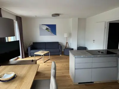 Ein Sitzbereich in der Unterkunft Sonnenhang SUN ACKER Apartment