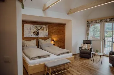 Ein Bett oder Betten in einem Zimmer der Unterkunft Klinglerbauer