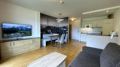 Küche/Küchenzeile in der Unterkunft Apartmány ALPINE LIVING Haus - Schladming