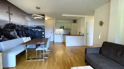 Küche/Küchenzeile in der Unterkunft Apartmány ALPINE LIVING Haus - Schladming