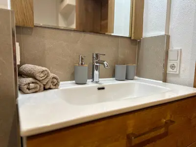 Ein Badezimmer in der Unterkunft Apartment Postplattler