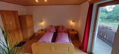 Ein Bett oder Betten in einem Zimmer der Unterkunft Haus Nandita