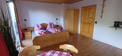 Ein Bett oder Betten in einem Zimmer der Unterkunft Haus Nandita