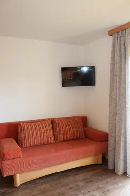 Ein Sitzbereich in der Unterkunft Ferienhotel Samerhof