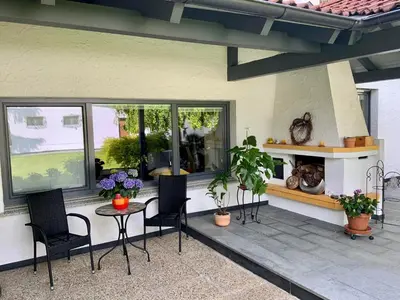Ein Garten an der Unterkunft Ferienhaus Kaltenberger