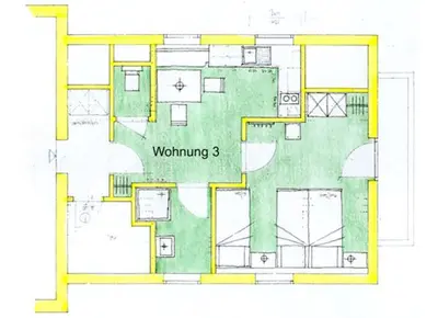 Grundriss der Unterkunft Dirtlergut