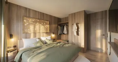 Ein Bett oder Betten in einem Zimmer der Unterkunft Dirtlergut