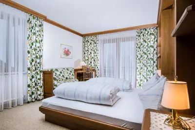 Ein Bett oder Betten in einem Zimmer der Unterkunft Ferienhaus Kuchelberg