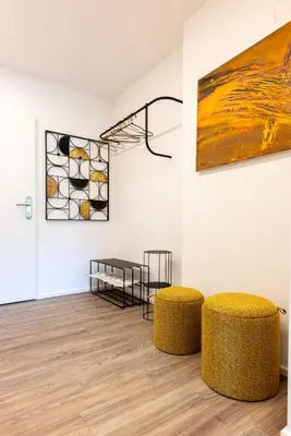 Ein Sitzbereich in der Unterkunft Lorenzhaus Exclusive Residence
