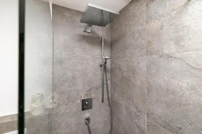 Ein Badezimmer in der Unterkunft S Apartment