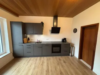 Küche/Küchenzeile in der Unterkunft Ferienwohnung Fuchs