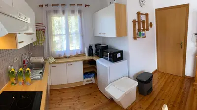 Küche/Küchenzeile in der Unterkunft Ferienhaus Fuchsbau Hohentauern