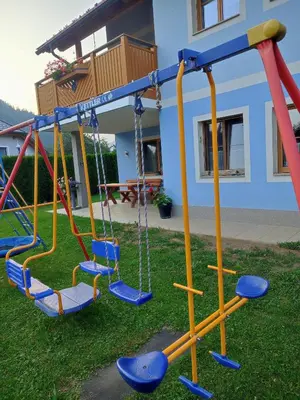 Ein Kinderspielbereich in der Unterkunft Fewo Puxberg