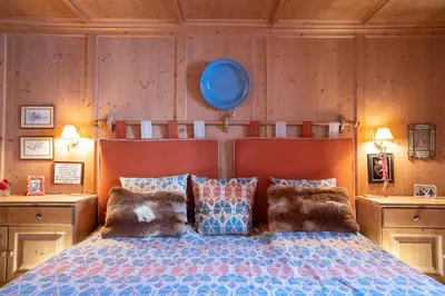 Ein Bett oder Betten in einem Zimmer der Unterkunft Clary Haus
