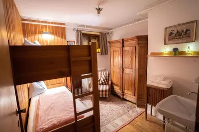 Ein Bett oder Betten in einem Zimmer der Unterkunft Clary Haus