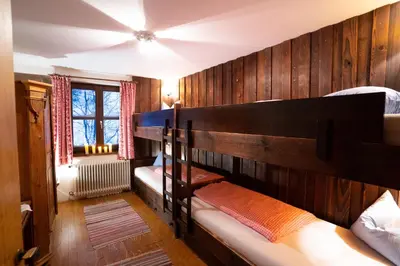 Ein Bett oder Betten in einem Zimmer der Unterkunft Clary Haus