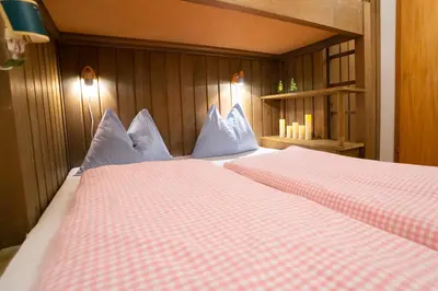 Ein Bett oder Betten in einem Zimmer der Unterkunft Clary Haus