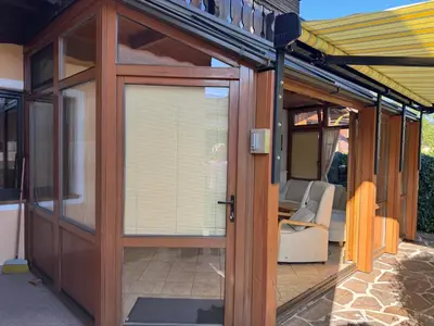 Ein Patio oder anderer Außenbereich in der Unterkunft Ferienwohnung Top 1