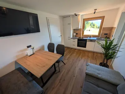 TV/Unterhaltungsangebot in der Unterkunft Ferienwohnung am Bauernhof, Seeblick, Bergpanorama