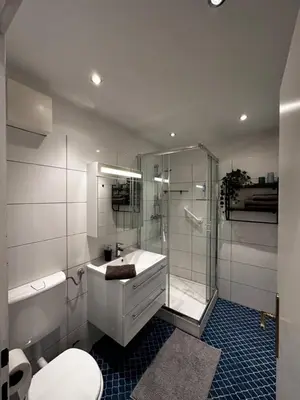 Ein Badezimmer in der Unterkunft Alpenblick - Ferienwohnung Vockner