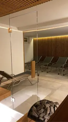 Ein Sitzbereich in der Unterkunft Gröbming apartman