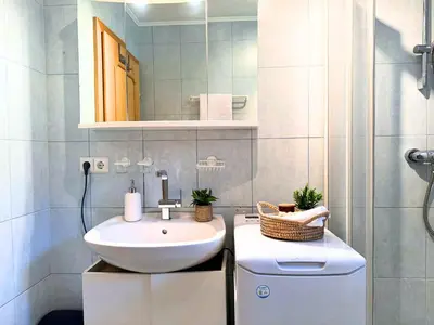 Ein Badezimmer in der Unterkunft Apartment BergWiese 225