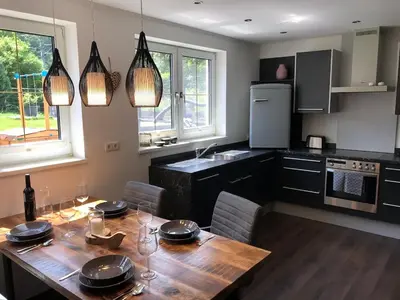 Küche/Küchenzeile in der Unterkunft Ferienwohnung Familie Glanznig