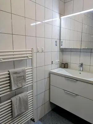 Ein Badezimmer in der Unterkunft Bachbauer am Attersee