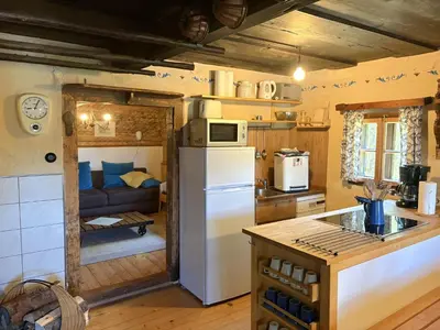Küche/Küchenzeile in der Unterkunft Chalet Schipplbadstube by Interhome