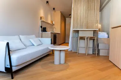 Küche/Küchenzeile in der Unterkunft Design Apartment Bad Aussee